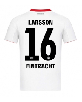 Billige Fotballdrakt Eintracht Frankfurt Hugo Larsson #16 Replika Bortedrakt 2025-26 Kortermet Billige Fotballdrakt Eintracht Frankfurt Hugo Larsson #16 Replika Bortedrakt 2025-26 Kortermet